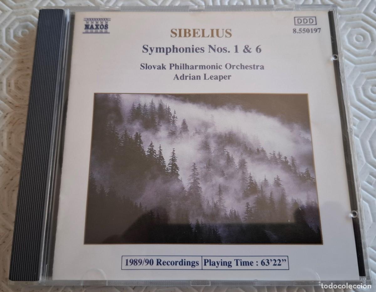 CDs de M&uacute;sica: Symphonies Nos. 1 & 6 - Sibelius