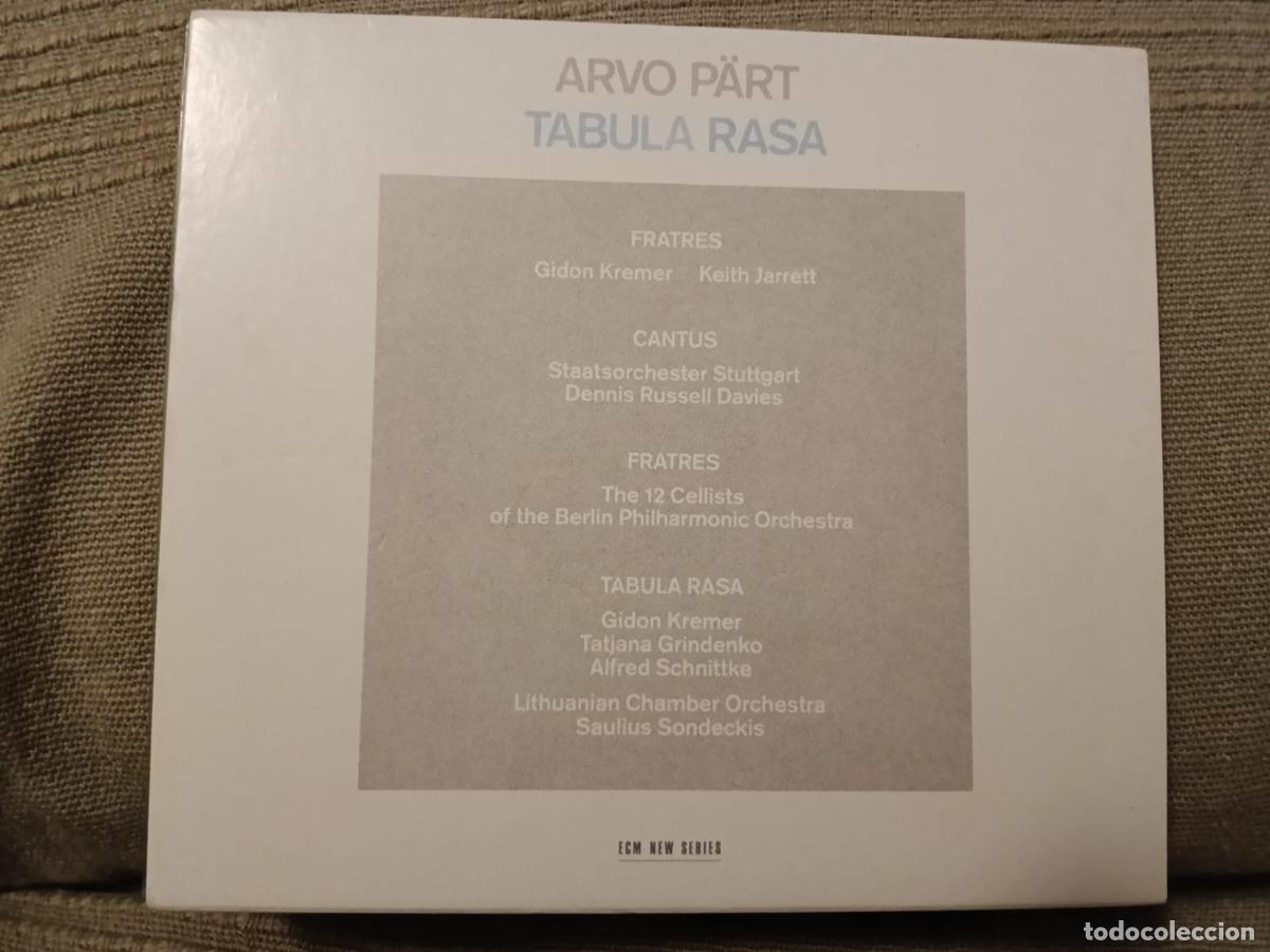 CDs de M&uacute;sica: CD ARVO P&Auml;RT - TABULA RASA (1984)