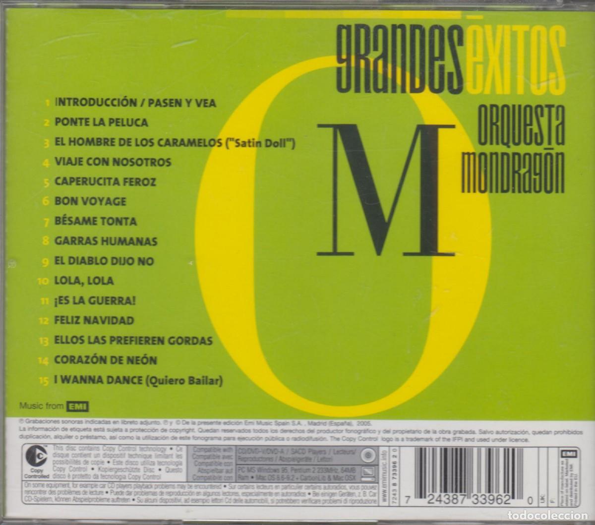 CDs de m&uacute;sica: Orquesta Mondrag&oacute;n &lrm;cd Grandes &Eacute;xitos 2005 EMI - Foto 2
