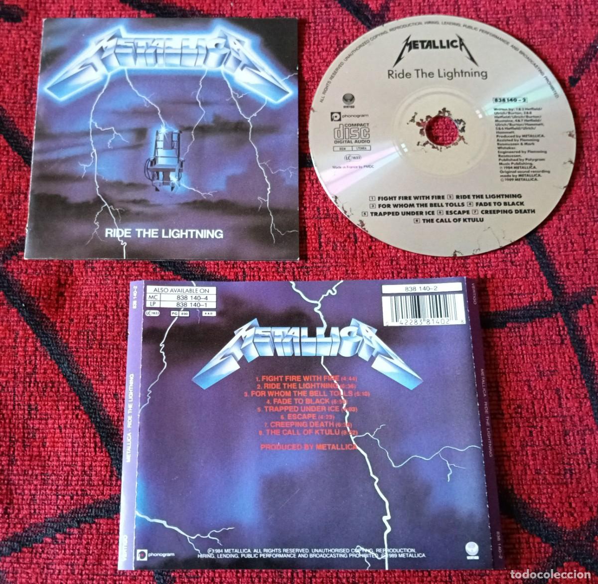 CDs de M&uacute;sica: METALLICA ** Ride The Lightning ** CD REEDICION 1989