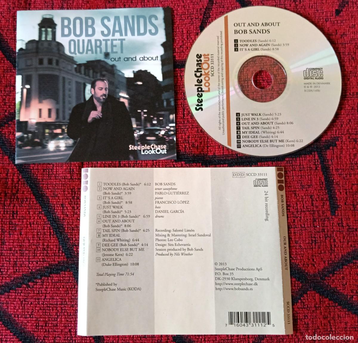 CDs de M&uacute;sica: BOB SANDS QUARTET ** Out And About ** CD DINAMARCA 2013
