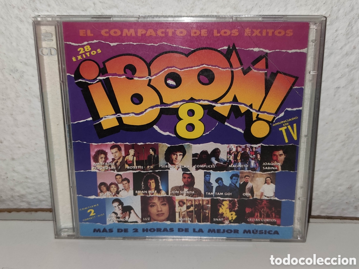 Musik-CDs: 2 Cd - Boom 8 - El compacto de los exitos - Doble cd, 28 temas - EMI - Mas de 2 horas de la mejor