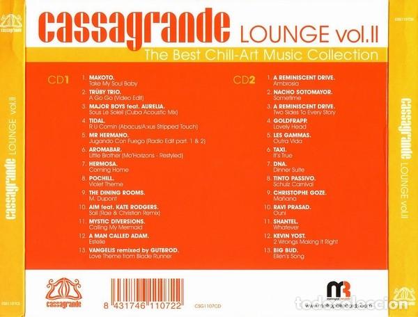 CDs de m&uacute;sica: Various &ndash; Cassagrande Lounge Vol. II CD NM - Foto 2