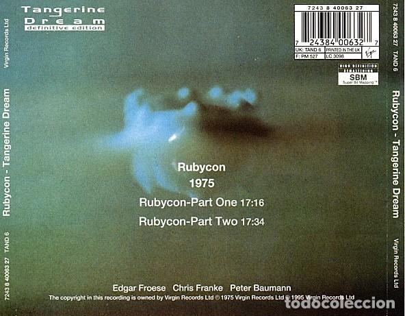 CDs de m&uacute;sica: Tangerine Dream &lrm;&ndash; Rubycon CD NM - Foto 2