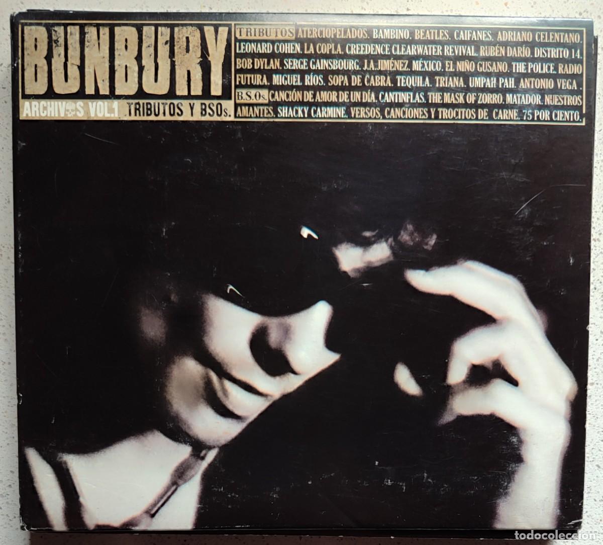 CDs de M&uacute;sica: BUNBURY - ARCHIVOS VOL. 1 TRIBUTOS Y BSOs (2CD) 2016 - 35 TEMAS - BOX SET - DIGIPACK
