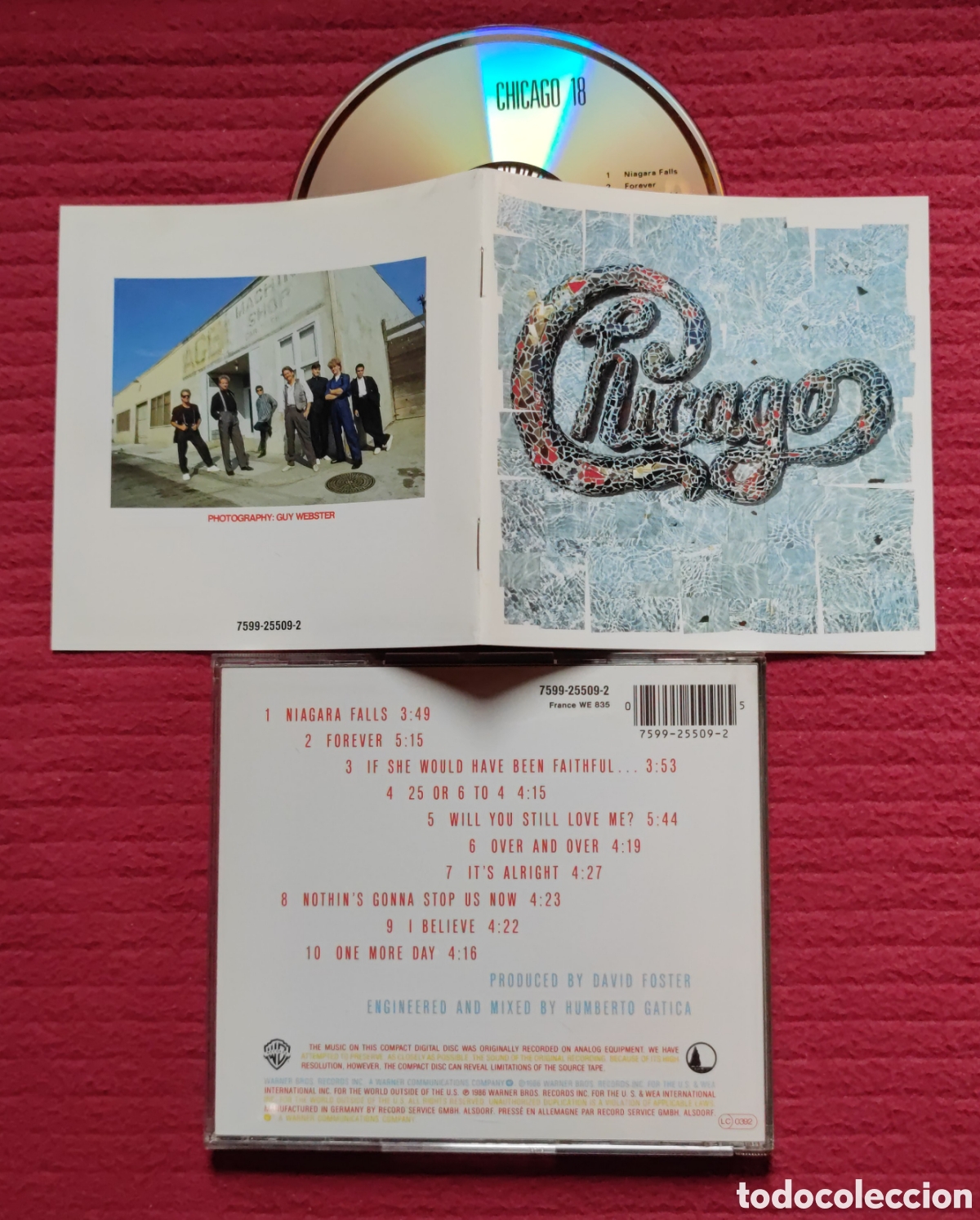 CDs de M&uacute;sica: CHICAGO: 18. Cd Aor West Coast, Edici&oacute;n Original 1986 Warner Bros Records.