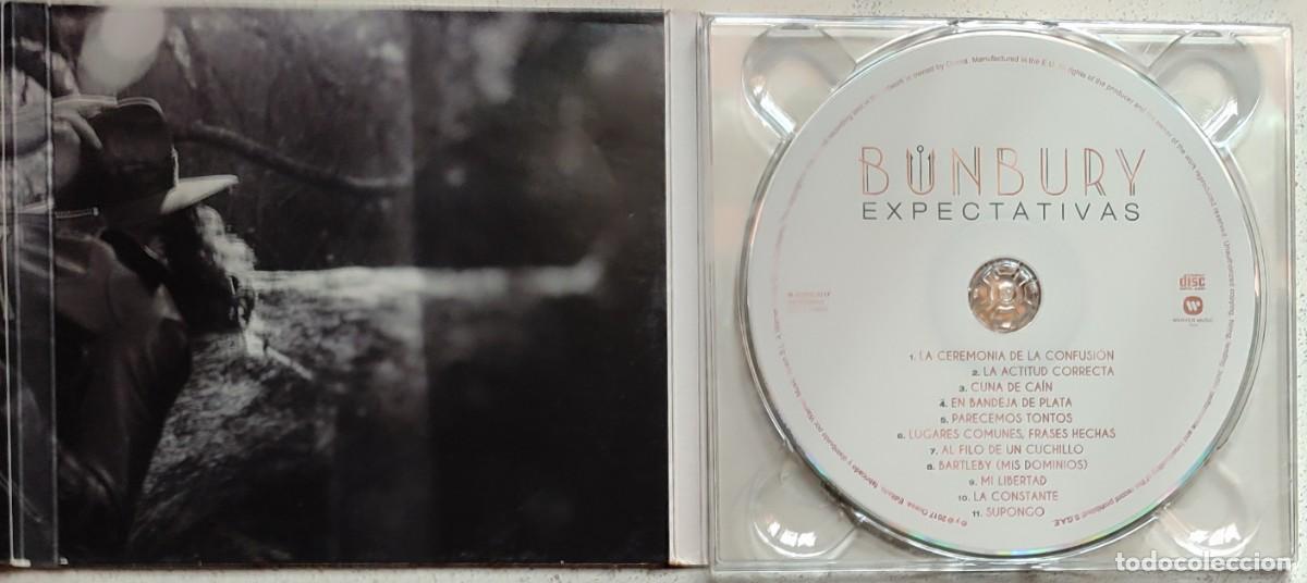 CDs de m&uacute;sica: BUNBURY - EXPECTATIVAS (CD) 2017 -11 TEMAS - DIGIPACK - Foto 3