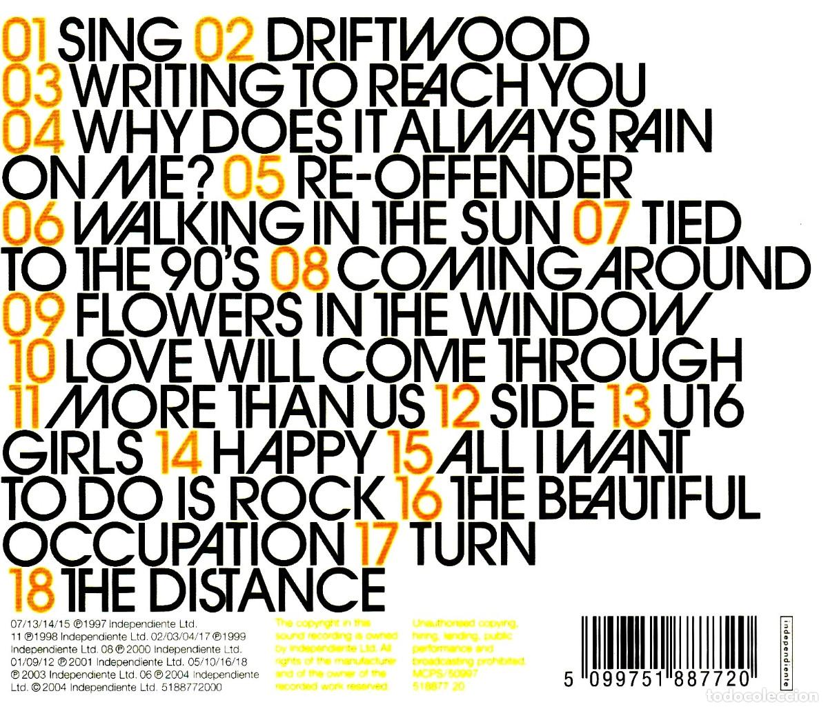 CDs de m&uacute;sica: TRAVIS. SINGLES. RECOPILATORIO. CD. - Foto 3