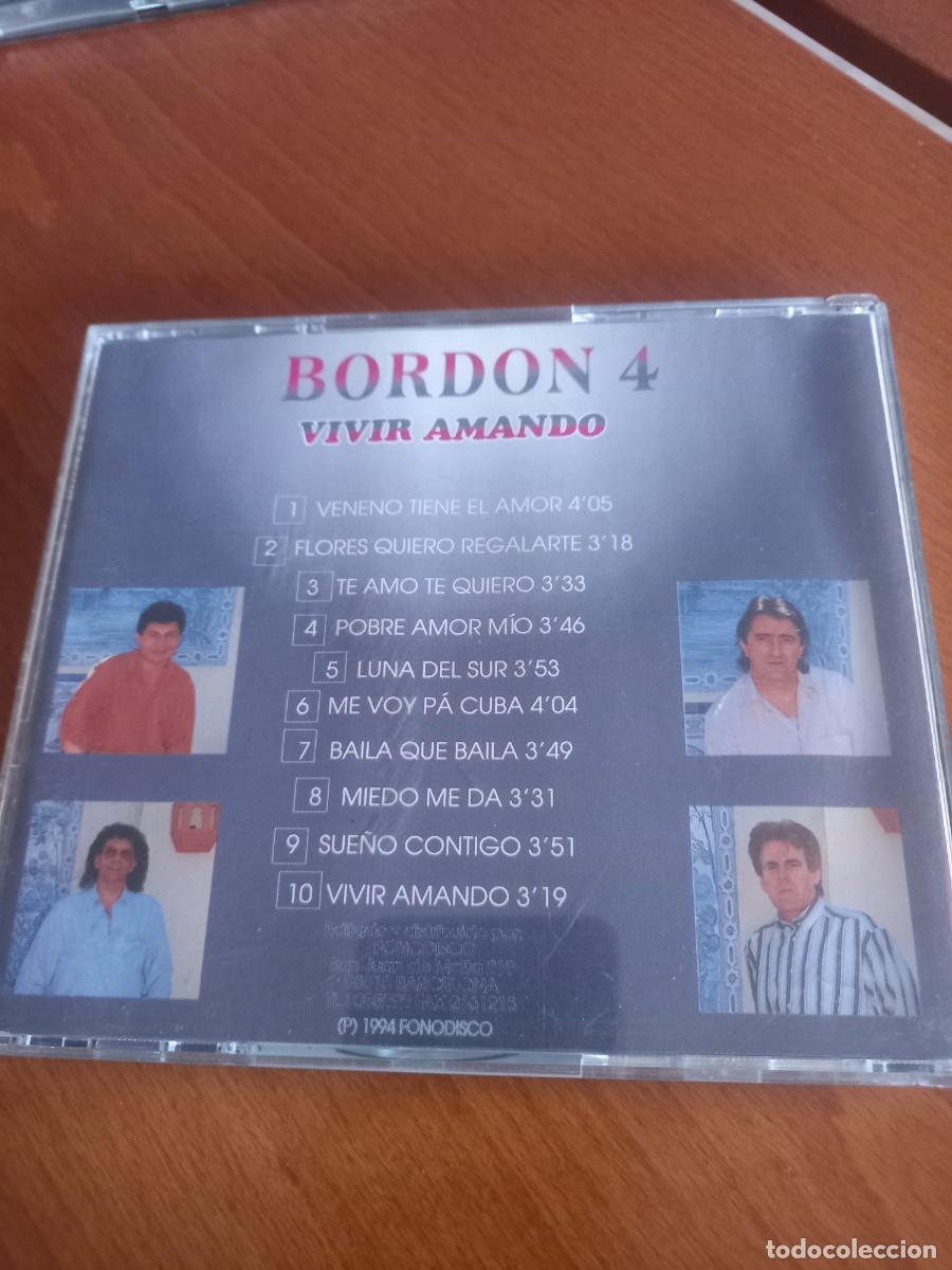 CDs de m&uacute;sica: RAR CD. BORDON 4. VIVIR AMANDO. 1994 - Foto 3