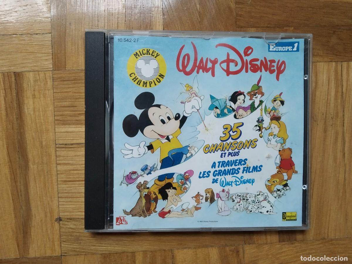 CDs de M&uacute;sica: CD WALT DISNEY 35 CANCIONES LAS GRANDES PELICULAS BLANCANIEVES PETER PAN PINOCHO BAMBI FANTASIA VER
