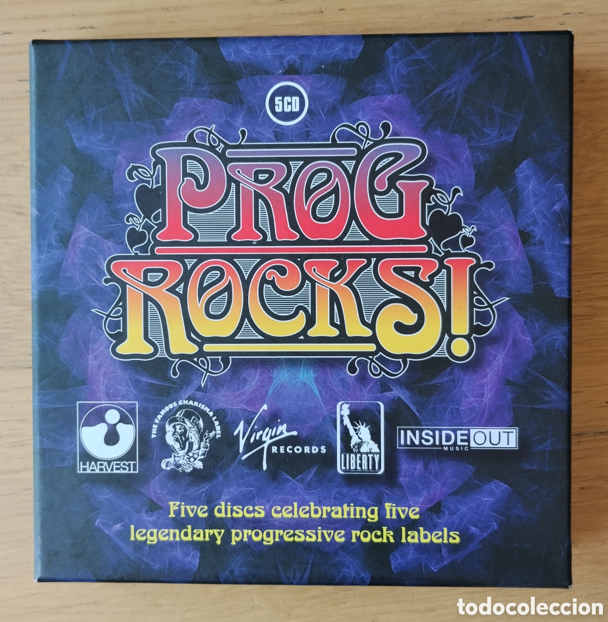 CDs de M&uacute;sica: V/A : &rdquo;PROG ROCKS ! - FIVE DISCS CELEBRATING FIVE LEGENDARY PROGRESSIVE ROCK LABELS &rdquo; BOX SET 5 CDs
