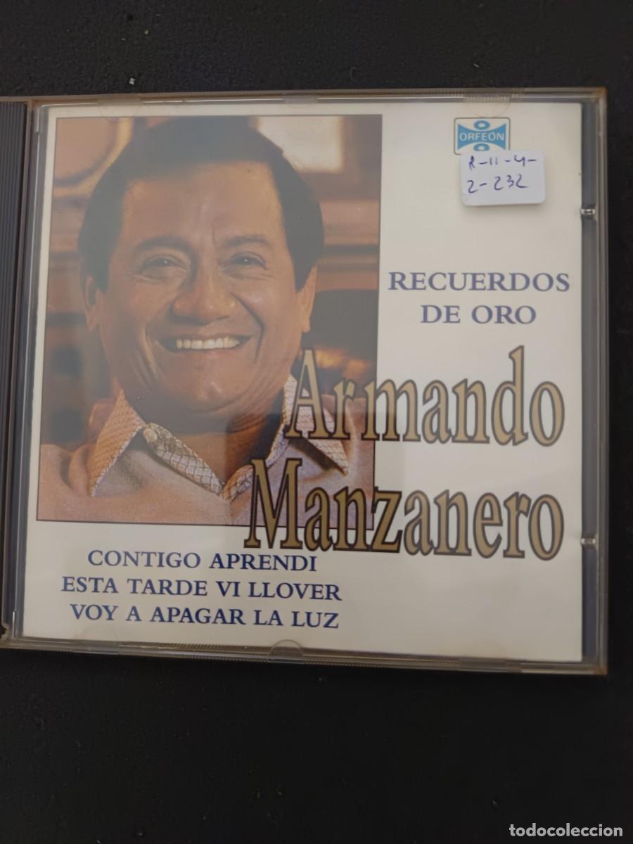 CDs de M&uacute;sica: armando manzanero. recuerdos de oro. contigo aprend&iacute;, esta tarde vi llover, voy a apagar la luz