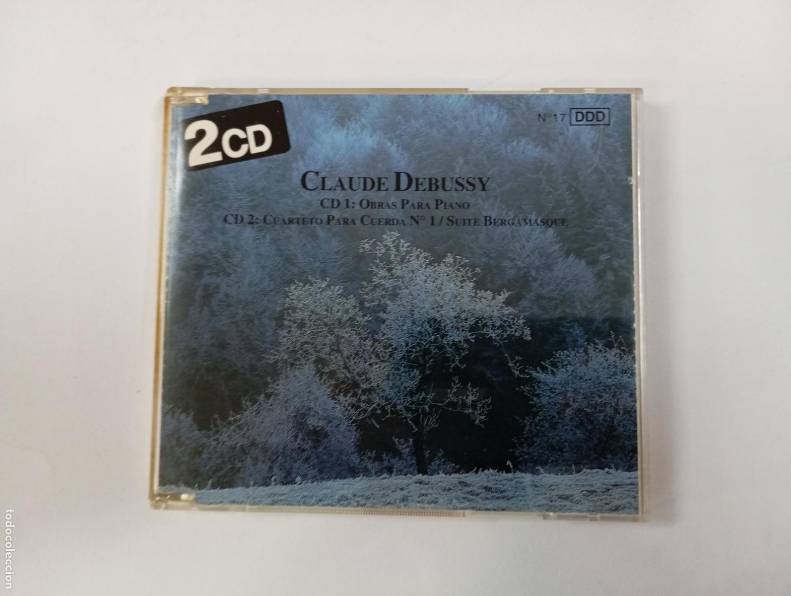 CDs de M&uacute;sica: CLAUDE DEBUSSY. OBRAS PARA PIANO. CUARTETO PARA CUERDA. DOBLE CD. TDKV145