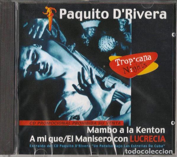 CDs de M&uacute;sica: CD PROMO - PAQUITO D' RIVERA - Mambo A La Kenton / A Mi Que / El Manisero Con Lucrecia (NM/NM)