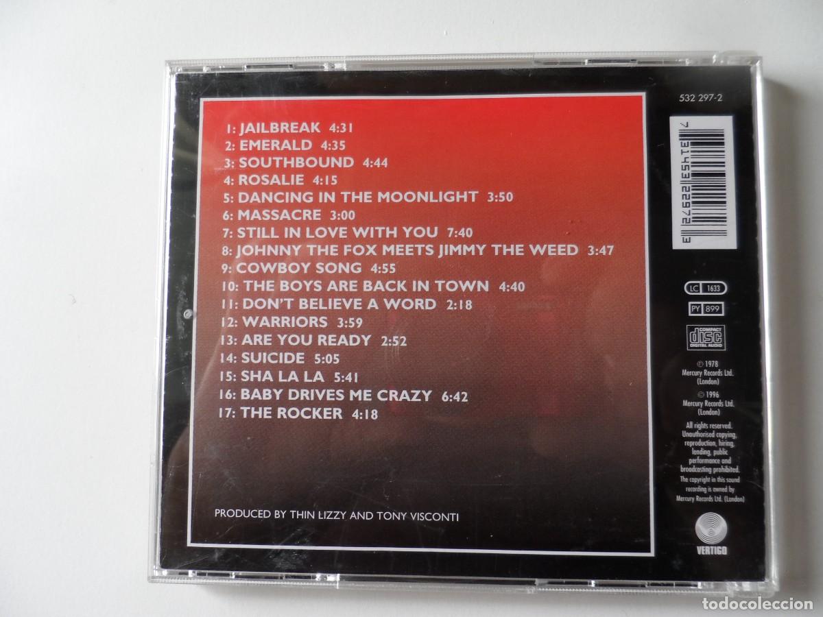 CDs de m&uacute;sica: CD ORIGINAL DE THIN LIZZY -LIVE AND DANGEROUS - Foto 2