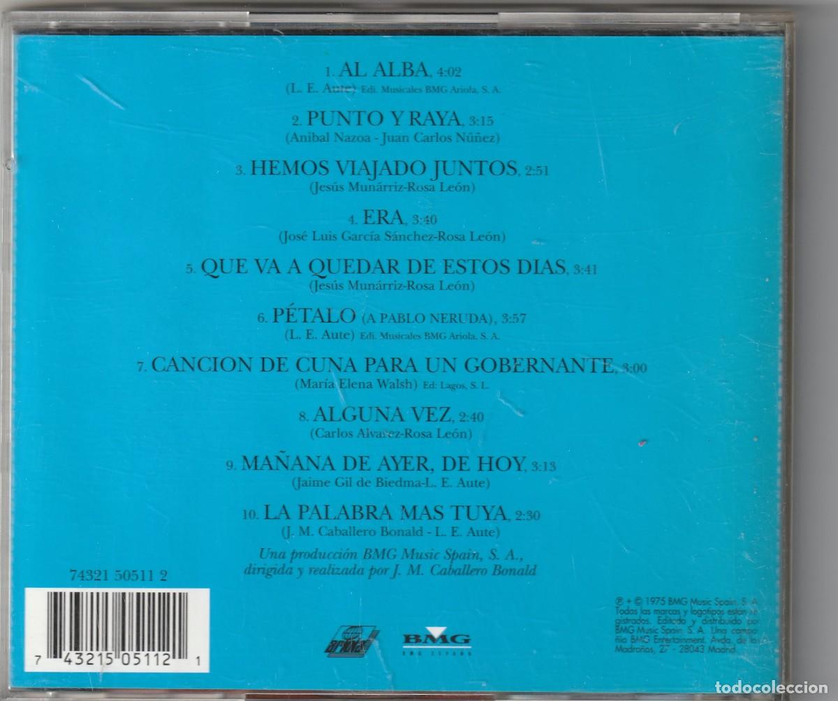 CDs de m&uacute;sica: ROSA LEON - AL ALBA Y OTROS &Eacute;XITOS (CD ARIOLA 1987) - Foto 2