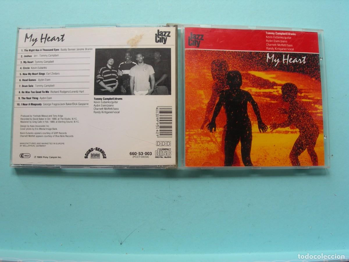 CDs de M&uacute;sica: TOMMY CAMPBELL / MY HEART / CD / 10 TEMAS / JAZZ / COLECCI&Oacute;N PARTICULAR