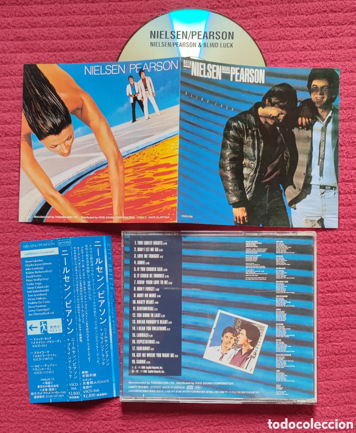CD de M&uacute;sica: NIELSEN/PEARSON: Nielsen/Pearson & Blind Luck. 2 Disc. on 1 Cd. Aor West Coast 1980/1983 Japan+Obi.