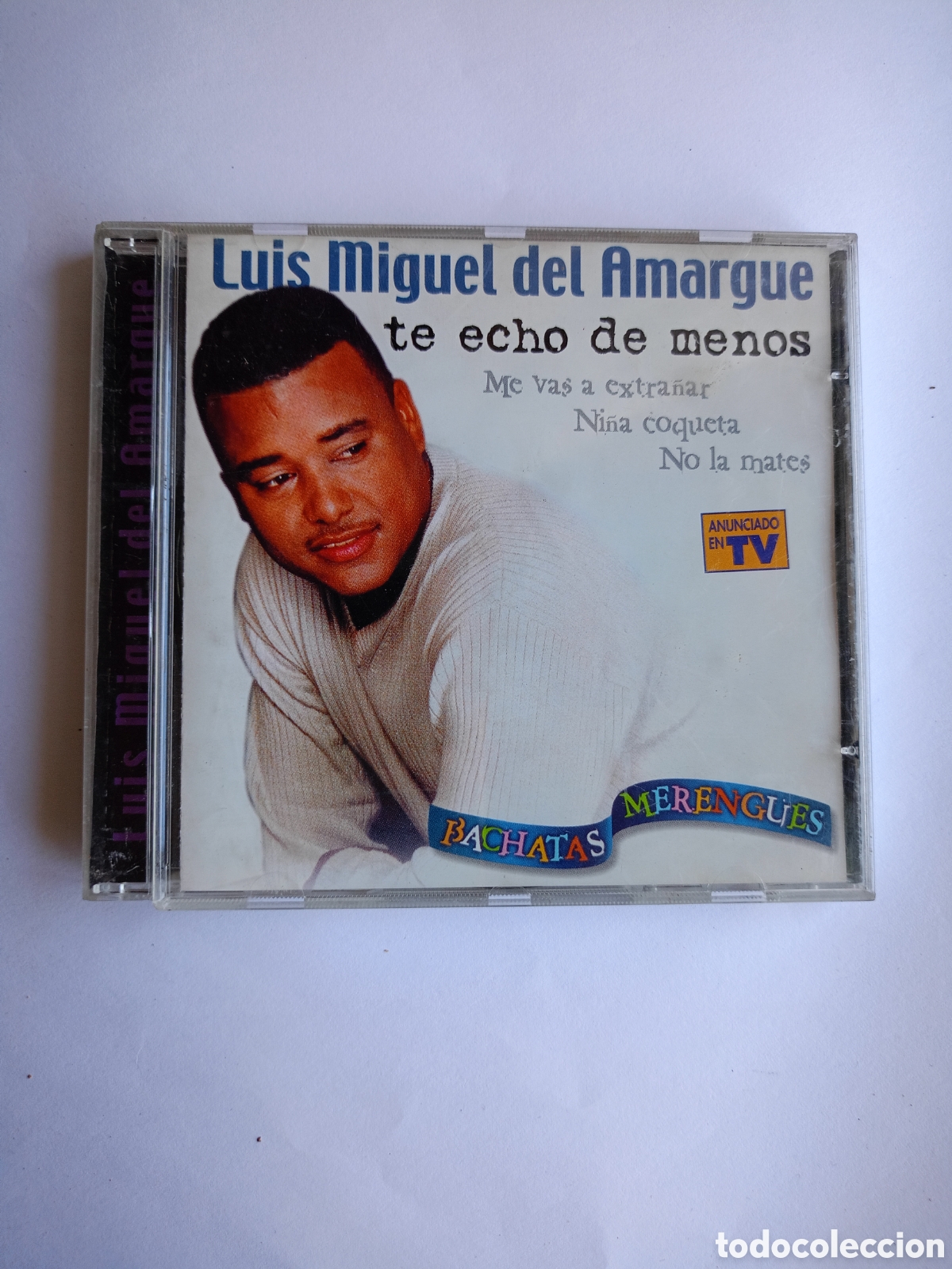 CDs de Musique: LUIS MIGUEL DEL AMARGUE - TE ECHO DE MENOS - CD - JM RECORDS 2000