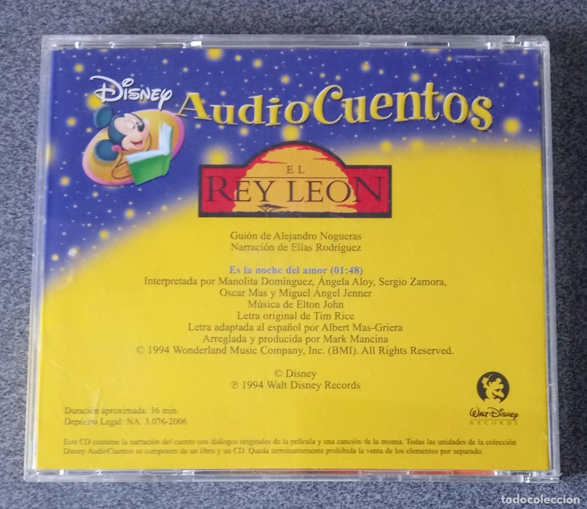 CDs de m&uacute;sica: Cd Audio Cuentos El Rey Le&oacute;n - Foto 4