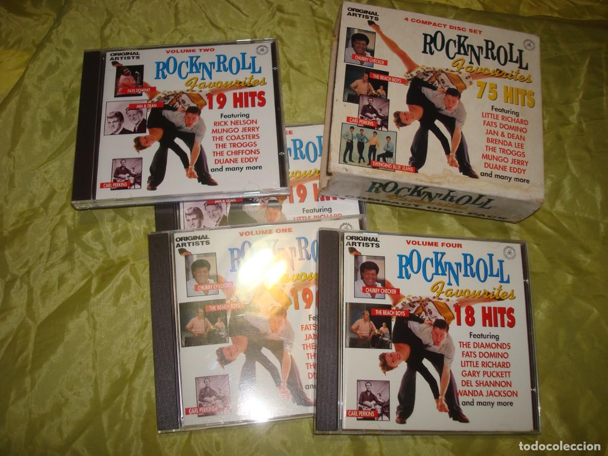 CDs de M&uacute;sica: ROCK&acute;N&acute;ROLL FOVOURITES. 75 HITS. CAJA CON 4 CD&acute;S