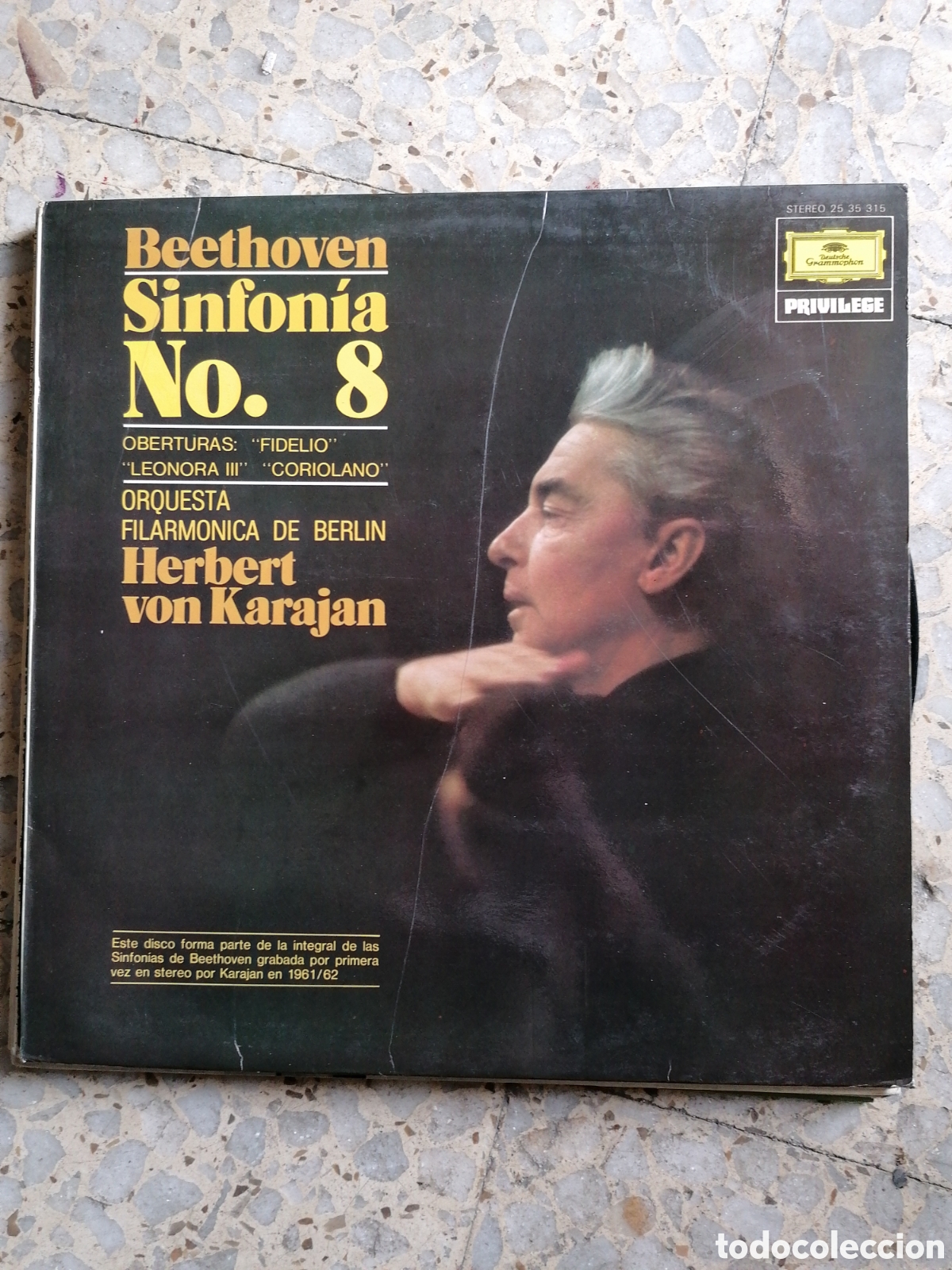 CDs de M&uacute;sica: LP BEETHOVEN SINFONIA N 8 HERBERT VON KARAJAN 1979