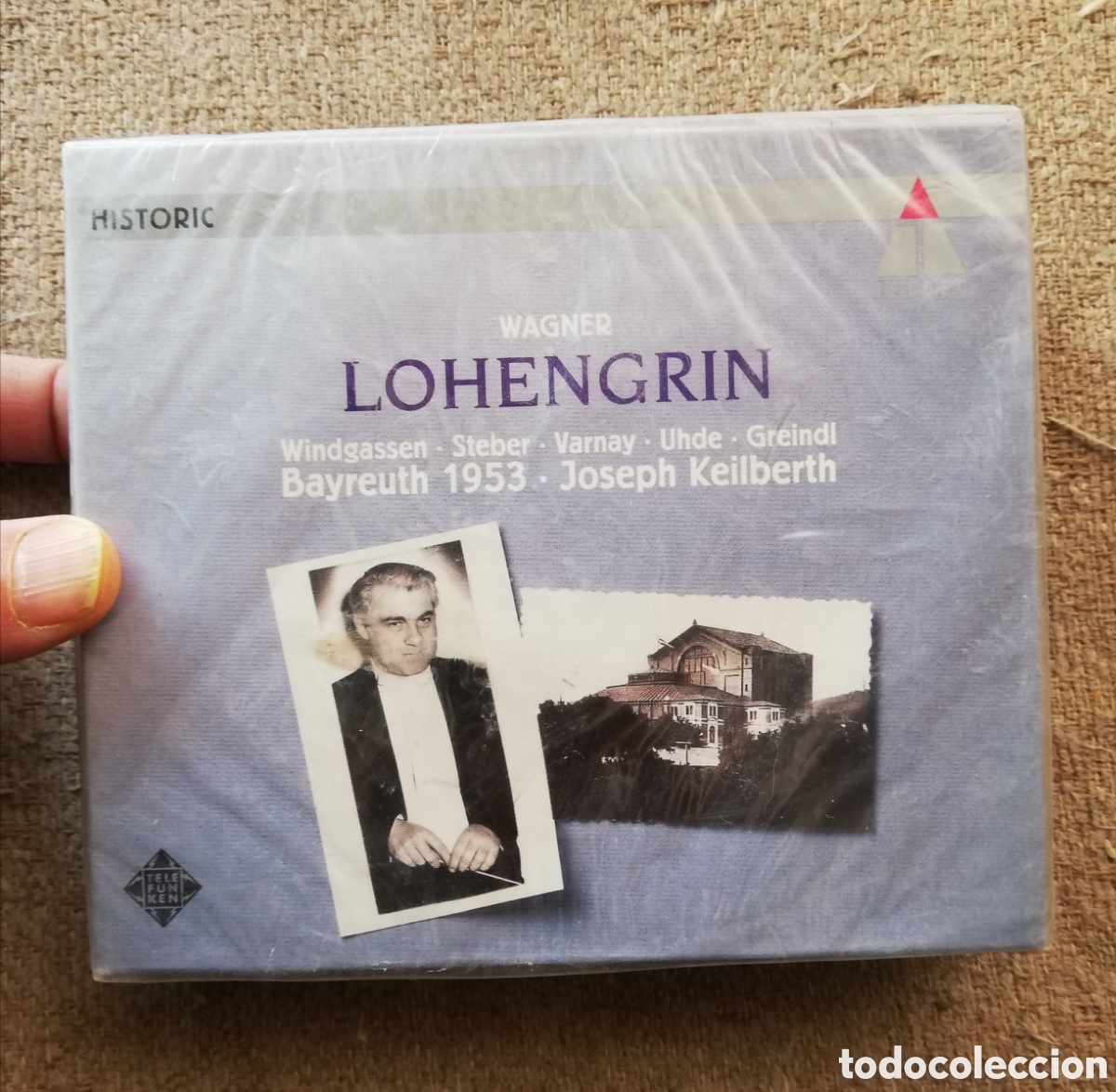 CDs de M&uacute;sica: Wagner - Lohengrin. Live from Bayreuth 1953, dirige Joseph Keilberth. Historic Teldec. Precintado