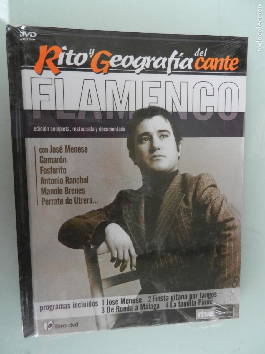CDs de M&uacute;sica: RITO GEOGRAFICO FLAMENCO VOL V - JOSE MENESE , CAMARON , FOSFORITO - PERRATE- DVD PRECINTADO