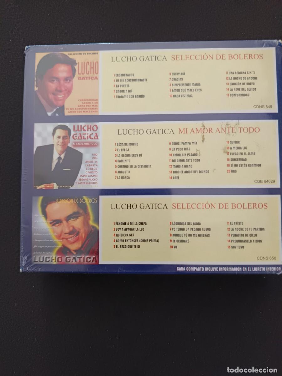 CDs de m&uacute;sica: 3 CD . LUCHO GATICA. SELECCI&Oacute;N DE BOLEROS - Foto 2