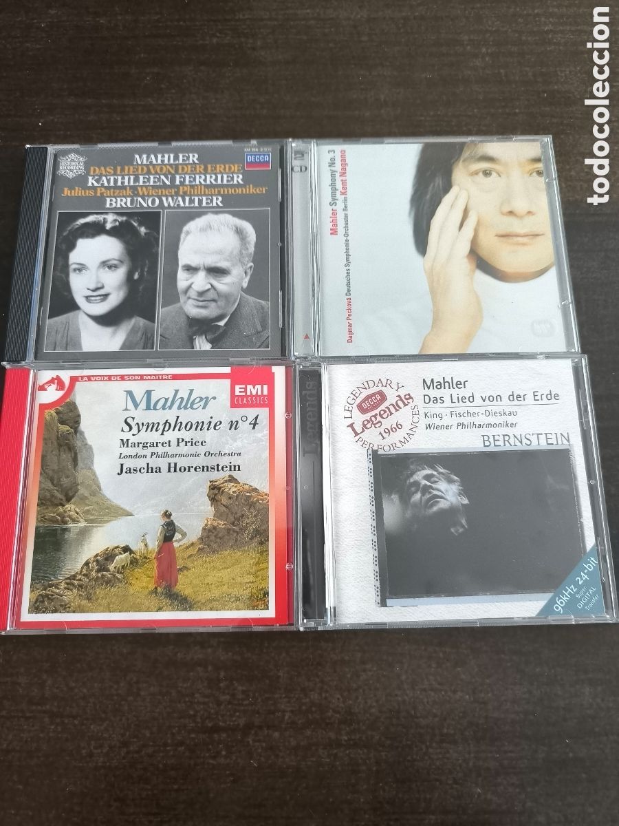 CDs de M&uacute;sica: LOTE MAHLER &ndash; 4 CDs cl&aacute;sicos de colecci&oacute;n