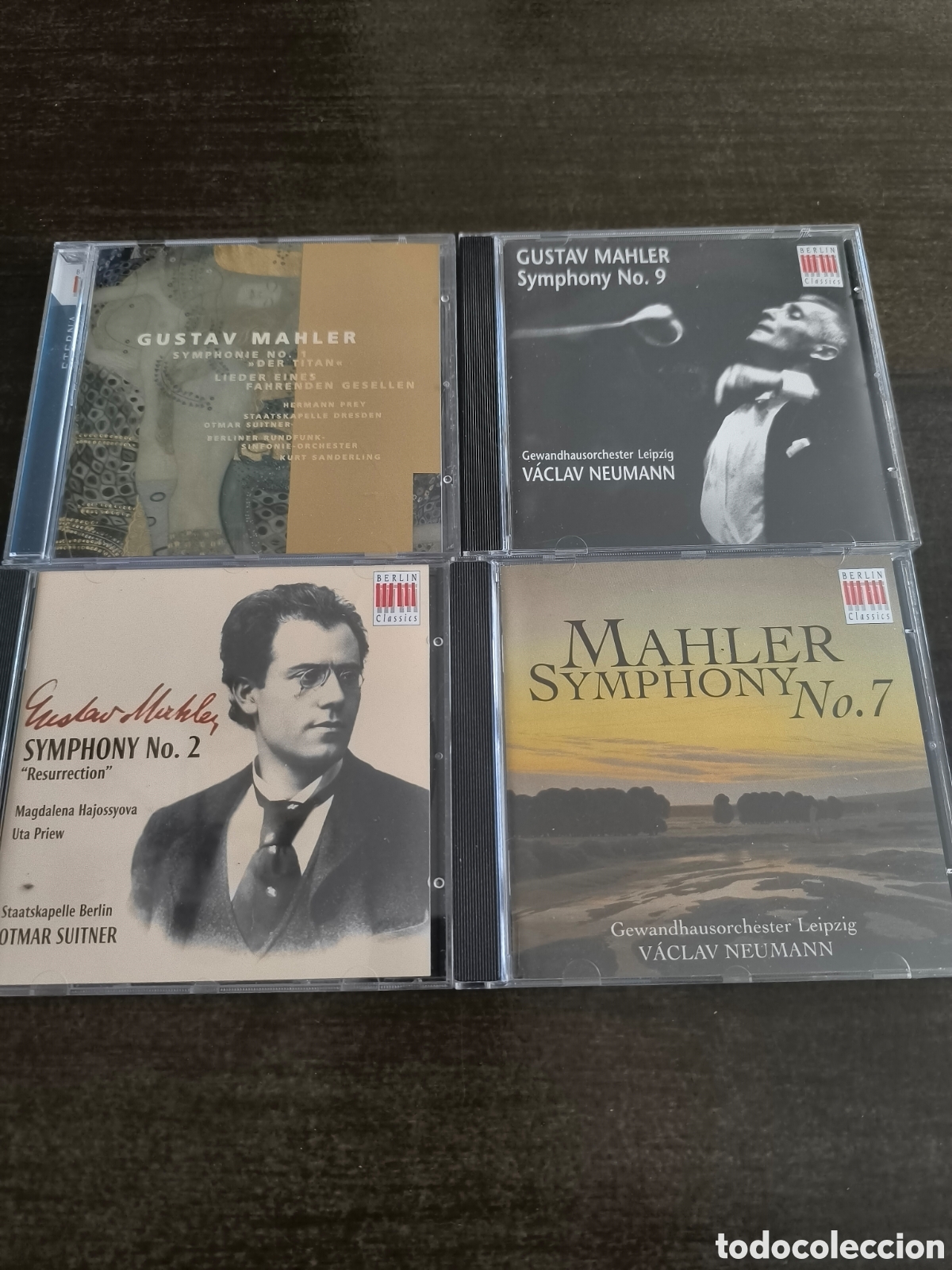 CDs de M&uacute;sica: Lote 4 CDs MAHLER &middot; Sinfon&iacute;as n&ordm;1, 2, 7 y 9 &middot;