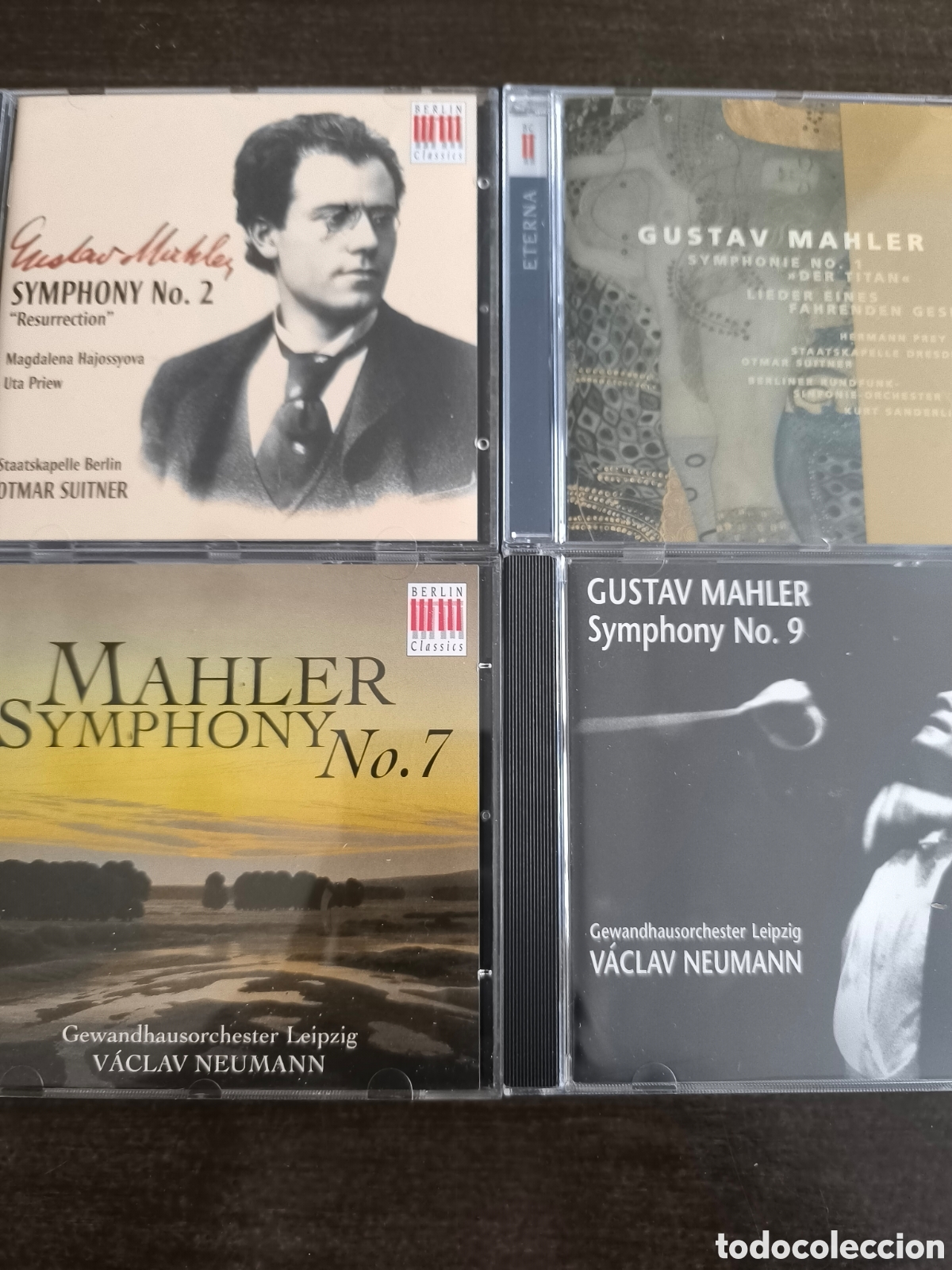 CDs de M&uacute;sica: Lote 4 CDs MAHLER &middot; Sinfon&iacute;as n&ordm;1, 2, 7 y 9 &middot;