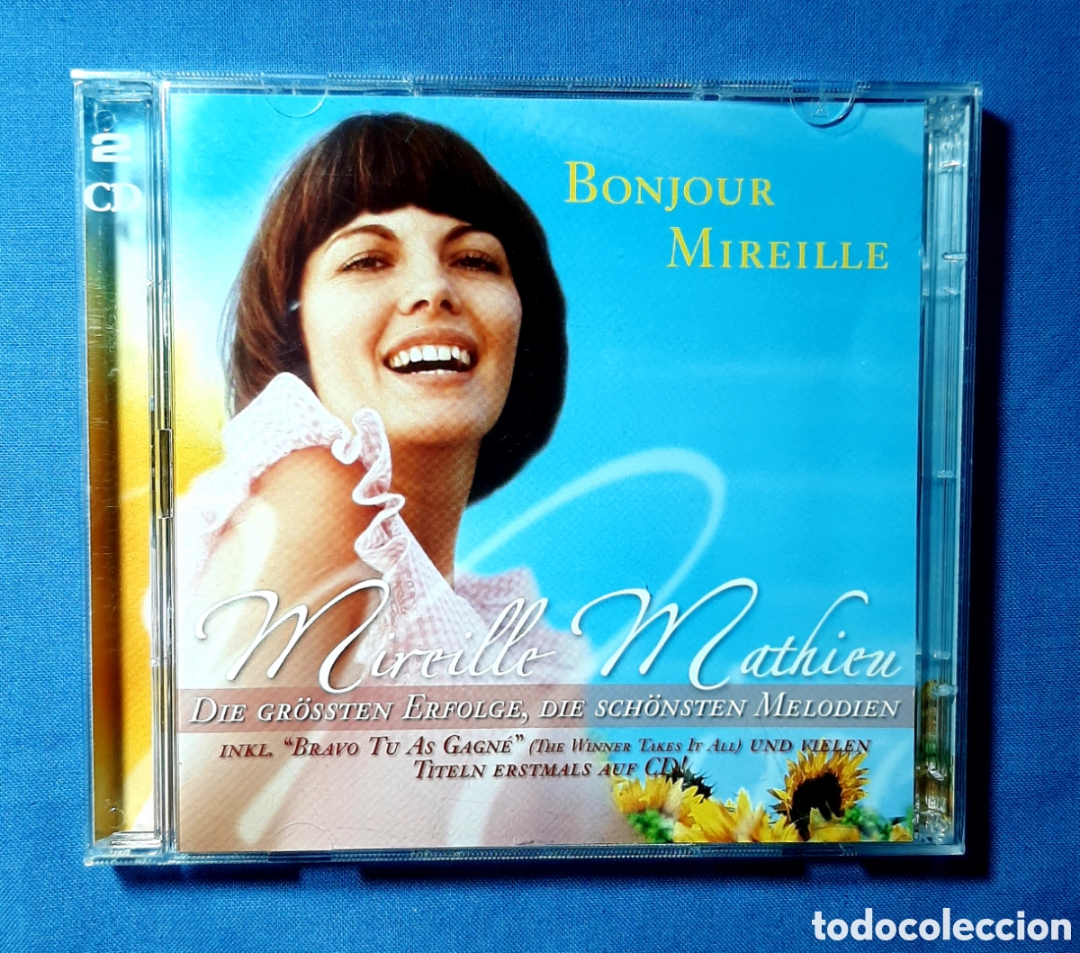 CDs de M&uacute;sica: MIREILLE MATHIEU. BONJOUR MIREILLE. 2&times;CD. BMG. 2004. BONUS TRACK: HIT-MEDDLEY. NUEVO. SIN USO. RARO.