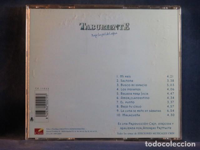 CDs de m&uacute;sica: TABURIENTE &ndash; BAJO LA PIEL DEL AGUA - CD - Foto 2