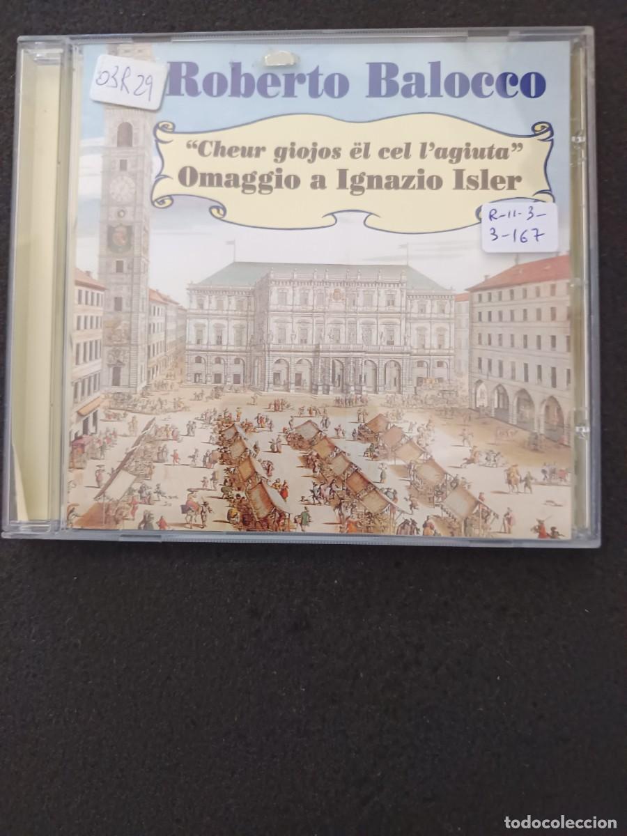 CDs de M&uacute;sica: ROBERTO BALOCCO. CHEUR GIOJOS &Euml;L CEL L'AGIUTA. OMAGGIO A iGNAZIO iSLER