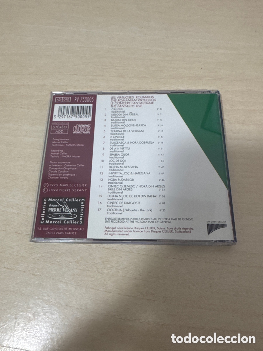 CDs de m&uacute;sica: CD LES VIRTUOSES ROUMAINS 1994 - Foto 4