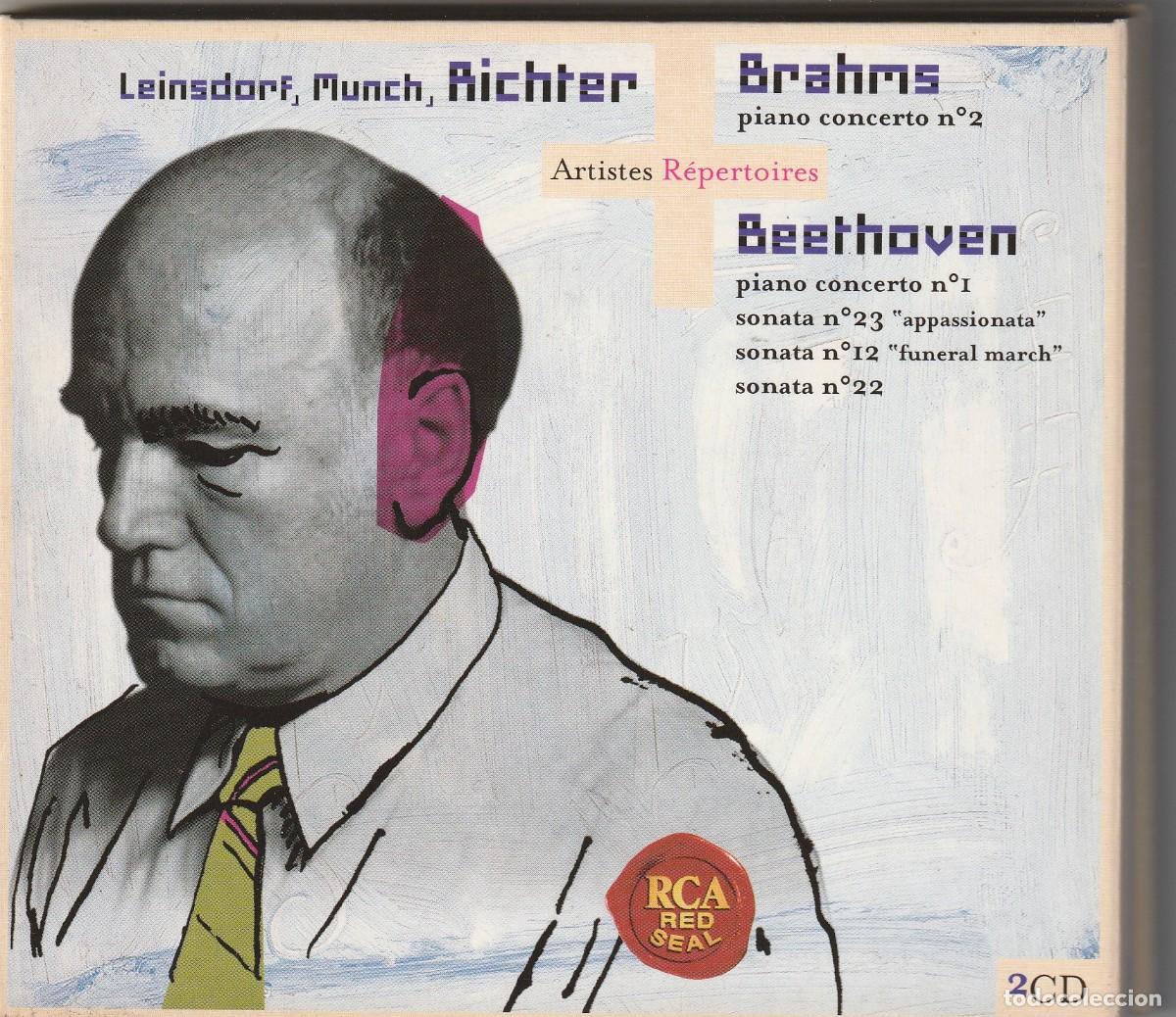 CDs de M&uacute;sica: BRAHMS &middot; BEETHOVEN (2 X CD RCA RED SEAL 2001) LEINSDORF &middot; MUNCH &middot; RICHTER