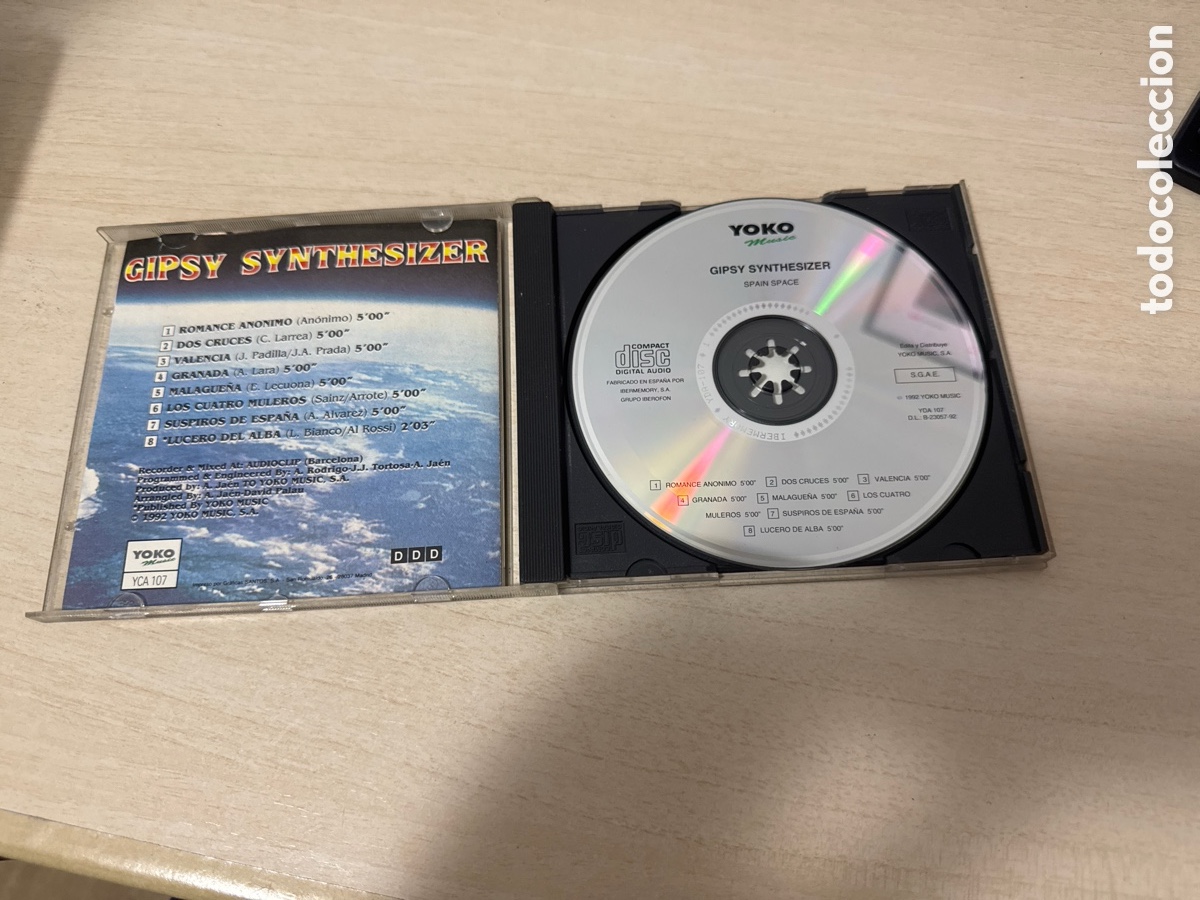 CDs de m&uacute;sica: CD GIPSY SYNTHESIZER 1992 - Foto 2