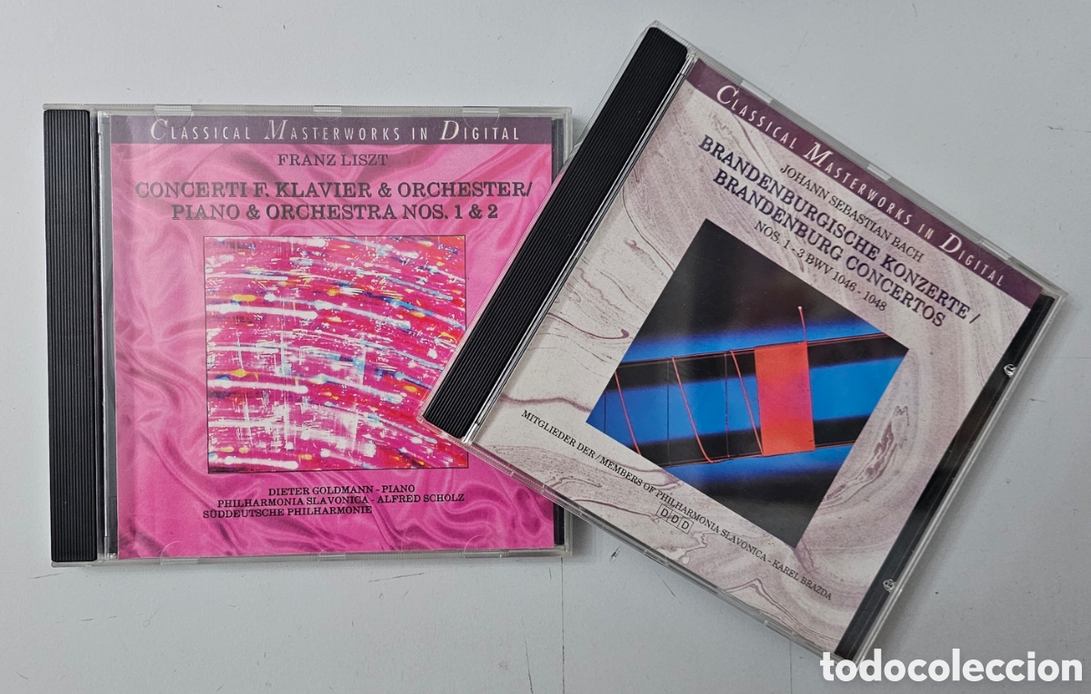 CDs de M&uacute;sica: LOTE 2 CDs FRANZ LISZT & J.S. BACH (Europa - Sound Carrier - 1990-91) MUSICA CLASICA