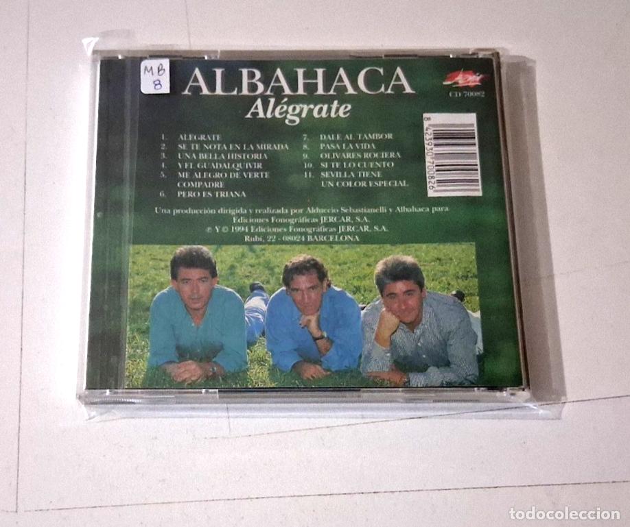 CDs de m&uacute;sica: ALBAHACA &rdquo;ALEGRATE&rdquo; CD 11 TRACKS - Foto 2