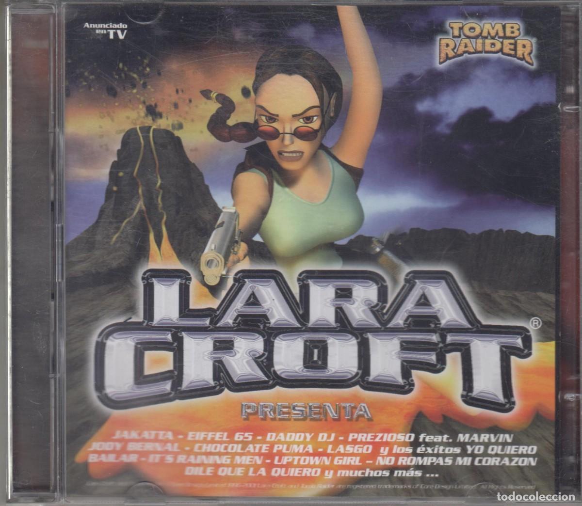 CDs de M&uacute;sica: Lara Croft Presenta Tomb Raider doble cd 2001 Blanco y Negro