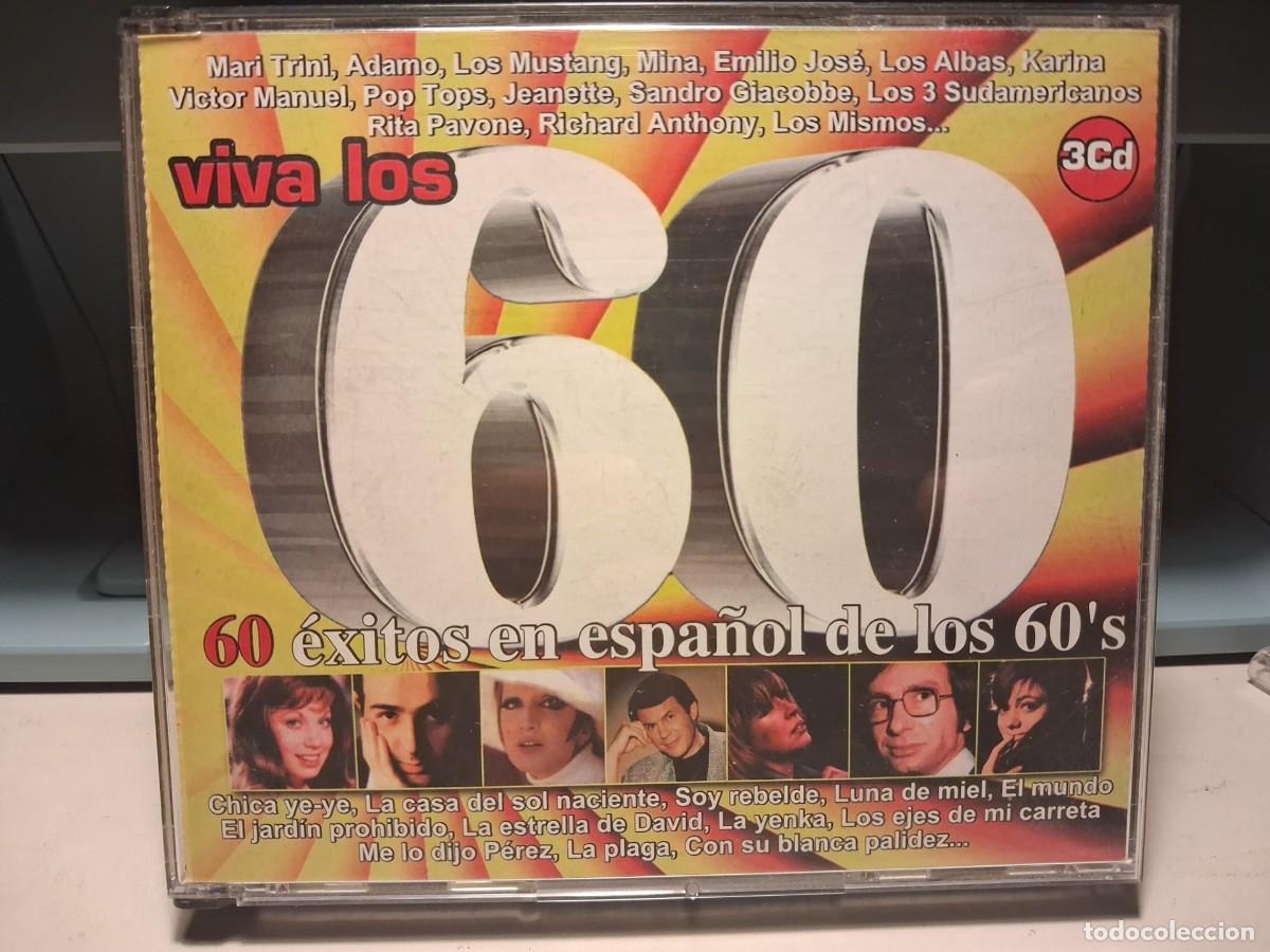CDs de M&uacute;sica: TRIPLE CD VIVA LOS 60 ( JEANETTE, MINA, KARINA, ADAMO, LOS SALVAJES, LOS ANGELES, LOS STOP ETC