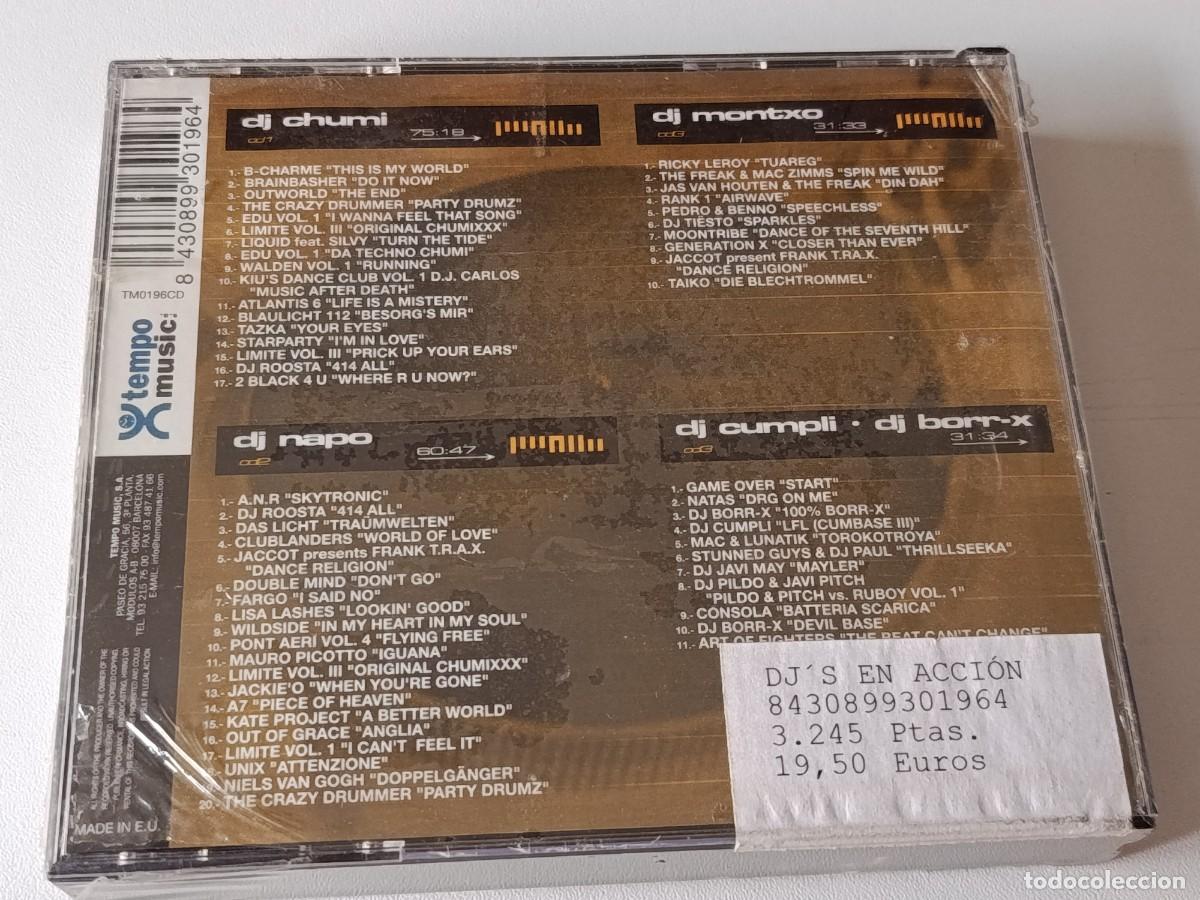 CDs de m&uacute;sica: 3 CD DJS ACCION NUEVO PRECINTADO - Foto 2