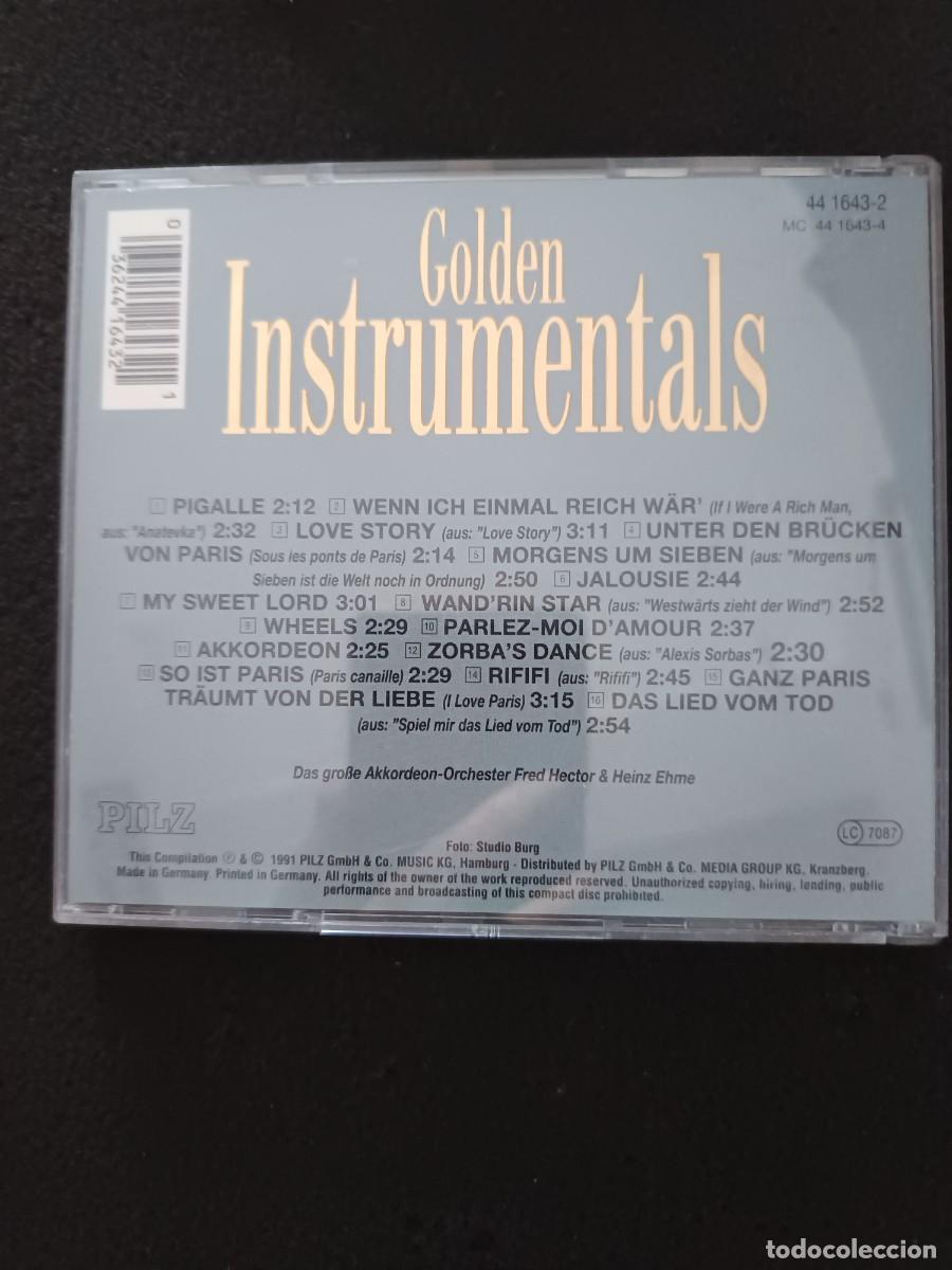 CDs de m&uacute;sica: GOLDEN INSTRUMENTALS (ACORDE&Oacute;N) - Foto 2