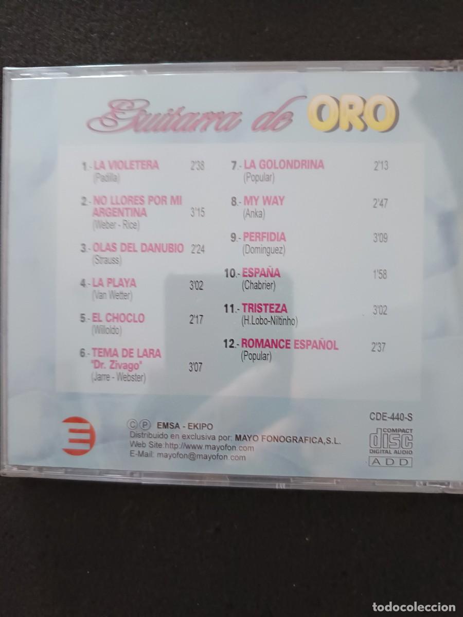 CDs de m&uacute;sica: GUITARRA DE ORO. VOL. 2 - Foto 2