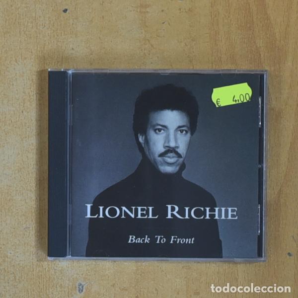 CD de M&uacute;sica: LIONEL RICHIE - BACK TO FRONT - CD