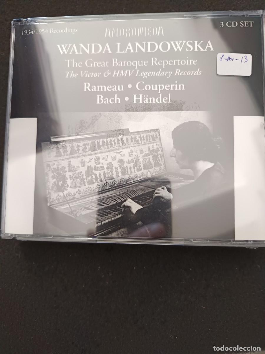 CDs de M&uacute;sica: CAJA 3 CD. WANDA LANDOWSKA. THE GREAT BAROQUE REPERTOIRE. THE VICTOR & HMV LEGENDARY RECORDS