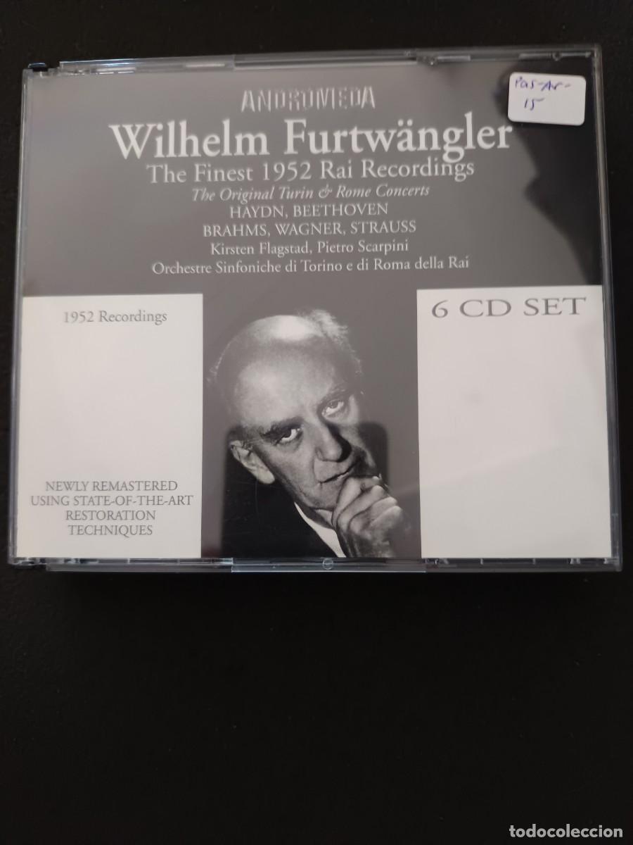 CDs de M&uacute;sica: CAJA 6 CD. WILHELM FURTW&Auml;NGLER. THE FINEST 1952 RAI RECORDINGS. 1952 RECORDINGS