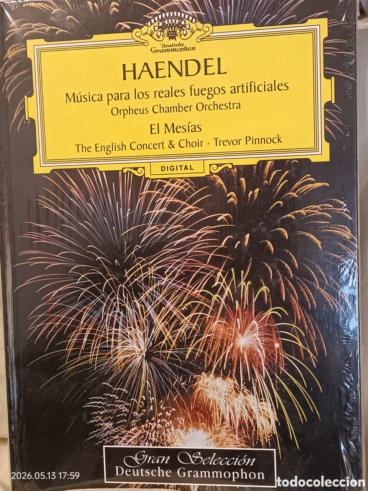 CDs de M&uacute;sica: HAENDEL-EL MESIAS....-GRAN SELECCI&Oacute;N DEUTSCHE GRAMMOPHON-5-2 CDS + LIBRO-PRECINTADO