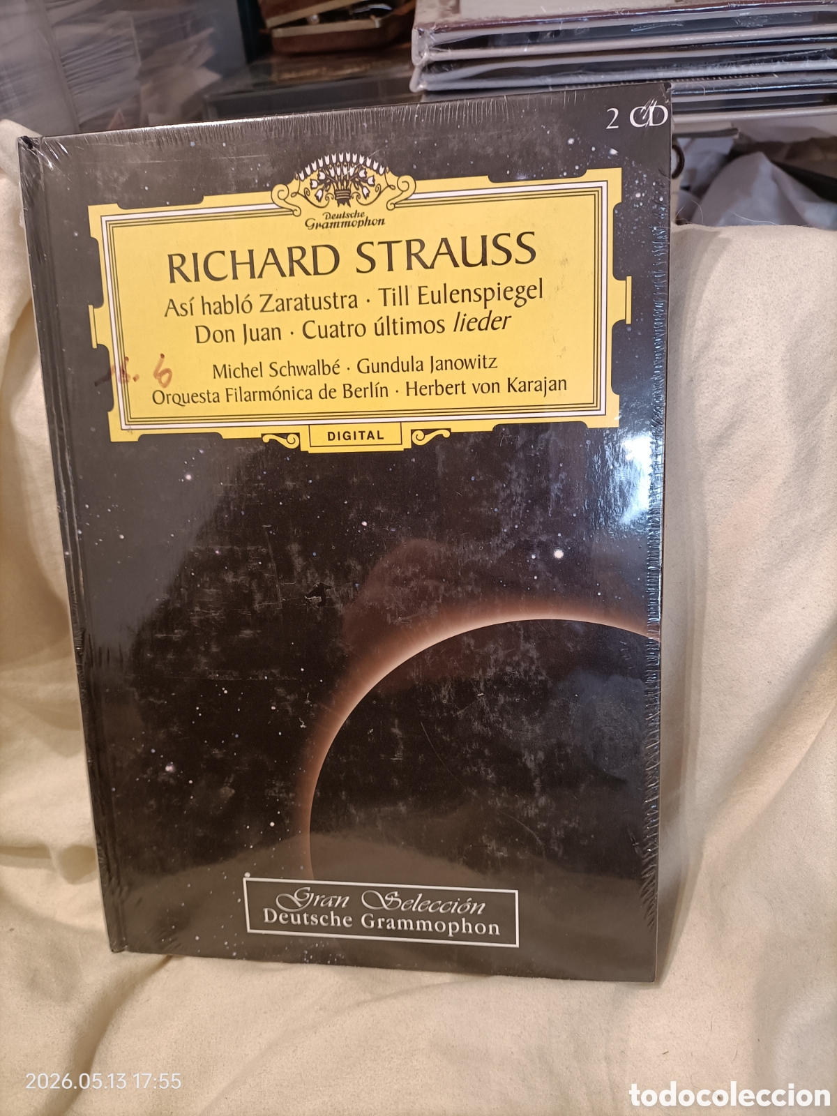Music CDs: STRAUSS - AS&Iacute; HABL&Oacute; ZARATUSTRA - DON JUAN - GRAN SELECCI&Oacute;N DEUTSCHE GRAMMOPHON N&ordm; 36 - 2 CDS + LIBRO